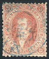 ARGENTINA "GJ.19e, Thin Paper Variety, With ""NUEVAS PENINSULARES"" Stagecoach - Ongebruikt