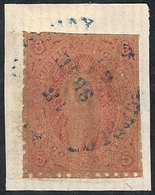 ARGENTINA GJ.20d, 3rd Printing, DIRTY PLATE Var., On Fragment With Blue Rimless - Unused Stamps