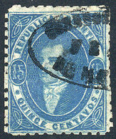 ARGENTINA GJ.24, 15c. Blue, Worn Impression, Very Good Example Used In Mendoza, - Unused Stamps