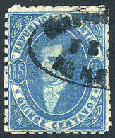 ARGENTINA GJ.24, 15c. Blue, Worn Impression, Very Good Example Used In Mendoza, - Neufs