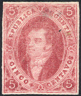 ARGENTINA GJ.32, 7th Printing Imperforate, Mint, With Small Thin On Back, Excel - Nuovi