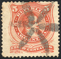 ARGENTINA "GJ.38, VERY WIDE EXAMPLE (due To Perforation Variety), With Nice Mut - Autres & Non Classés