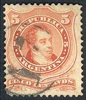 ARGENTINA "GJ.38, With MAILBOX Cancel ""17"" In Circle, VF Quality, Rare!" - Other & Unclassified