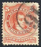 ARGENTINA "GJ.38, With MAILBOX Cancel ""16"" In Circle, VF Quality, Rare!" - Andere & Zonder Classificatie