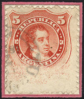 ARGENTINA GJ.38, With Extremely Rare VARIETY: PARTIALLY UNPRINTED, Used In Tucu - Altri & Non Classificati