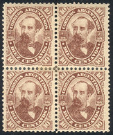 ARGENTINA GJ.87, 1888 10c. Avellaneda, Mint Block Of 4, Fine Quality, Catalog V - Altri & Non Classificati