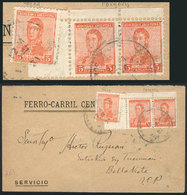 ARGENTINA GREAT RARITY: Envelope With Printed Corner Card Of Ferrocarril Centra - Andere & Zonder Classificatie