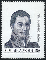ARGENTINA GJ.2147a, 1983/5 Guillermo Brown With FACE VALUE OMITTED Var., MNH, E - Andere & Zonder Classificatie