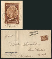 ARGENTINA GJ.36, 1901 2c. Liberty, Franking A Registered Cover Sent From Buenos - Dienstzegels