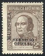 ARGENTINA GJ.631, Overprinted MUESTRA, VF Quality, Rare! - Servizio