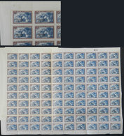 ARGENTINA GJ.667, Complete Sheet Of 100 Examples. Folded And Mounted On Album P - Officials