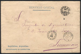 ARGENTINA Envelope Of The National Department Of Agriculture Sent From Buenos A - Dienstzegels
