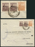 ARGENTINA Rare MIXED POSTAGE: Official Cover Used In Cordoba On 15/JUN/1919, Fr - Servizio