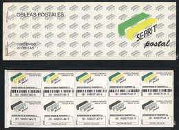 ARGENTINA SEPRIT POSTAL: Complete Booklet Of 20 Stamps, Excellent! - Other & Unclassified