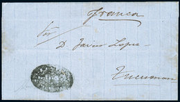 ARGENTINA "Circa 1864, Folded Cover Sent To Tucuman With The Rare Mark ""Admini - Andere & Zonder Classificatie