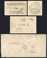 ARGENTINA "Official Cover Sent Stampless ""Al Receptor De La Cruz"", Handstamps - Andere & Zonder Classificatie