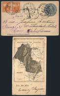 ARGENTINA 4c. Postal Card Illustrated On Reverse With A Map Of The Province Of - Andere & Zonder Classificatie