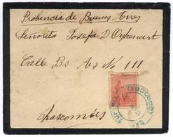 ARGENTINA Mourning Cover Franked With 5c. Plowman (with Defects), Sent To Chasc - Andere & Zonder Classificatie