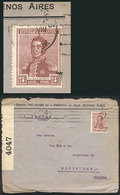 ARGENTINA Cover Sent To The Netherlands In AU/1917, Franked By GJ.416 ALONE, Ve - Andere & Zonder Classificatie