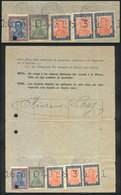 ARGENTINA Second Page Of A PO Payment Card Franked With Stamps Of The San Marti - Andere & Zonder Classificatie