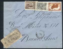 ARGENTINA Registered Cover Sent To Buenos Aires On 6/NO/1944, Franked By GJ.767 - Andere & Zonder Classificatie