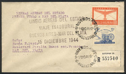 ARGENTINA 14/DE/1944: LADE First Flight Between Buenos Aires And Mar Del Plata, - Andere & Zonder Classificatie
