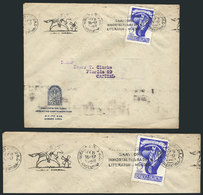 ARGENTINA Cover Used On 8/OC/1948 With Slogan Machine Postmark About Spanish Wr - Andere & Zonder Classificatie