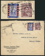 ARGENTINA "Cover Used In B.Aires In DE/1948, Franked With 10c. Rivadavia + Cind - Andere & Zonder Classificatie