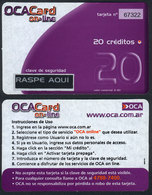 ARGENTINA OCA: OCA Card Online, Unused Card Of 20 Credits, For Sending Email Le - Otros & Sin Clasificación