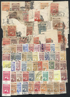 ARGENTINA CHACO: Large Amount Of Stamps, Most Used On Fragments Of Documents, S - Autres & Non Classés