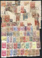 ARGENTINA CHACO: Large Amount Of Stamps, Most Used On Fragments Of Documents, S - Otros & Sin Clasificación