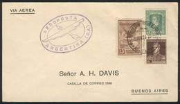 ARGENTINA 2/NO/1929 COMODORO RIVADAVIA - BUENOS AIRES: Return Flight Of The 1st - Other & Unclassified