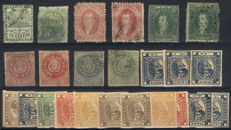 ARGENTINA Stockcard With: 10c. Confederation Used (the Cancel Without Guarantee - Collections, Lots & Séries