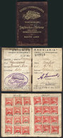 ARGENTINA "Old ID Book Of Union Ferroviaria With Many ""union"" Stamps Of 1P., - Andere & Zonder Classificatie