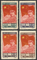 CHINA Sc.31/34, 1950 Mao Tse-tung, Cmpl. Set Of 4 Values, ORIGINAL Set, MNH (is - Andere & Zonder Classificatie