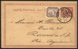 EGYPT Postal Card Sent From Cairo To Rosario (Argentina) On 4/MAR/1903, Unusual - Otros & Sin Clasificación