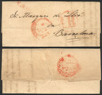 SPAIN "Entire Letter Dated MADRID 25/NO/1849, Sent To The Marquis Of Llio In Ba - Andere & Zonder Classificatie