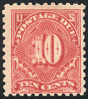 UNITED STATES Sc.J56a, 1914 10c. Light Rose, Perf 10, VF Quality, Catalog Value - Strafport