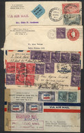 UNITED STATES 4 Covers (2 Airmail) Sent To Argentina Between 1937 And 1944, Som - Marcofilie