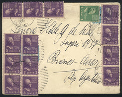 UNITED STATES Cover Sent To Buenos Aires On 23/DE/1940 Franked With 40c., Dispa - Marcofilie