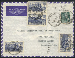 FRANCE Airmail Cover Sent From Langeac To Buenos Aires On 28/AP/1939 Franked Wi - Andere & Zonder Classificatie