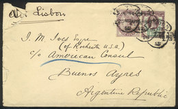 GREAT BRITAIN Cover Sent From London To Buenos Aires On 25/MAR/1907 Franked Wit - Dienstzegels