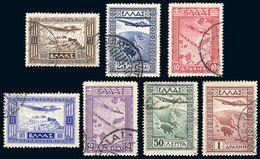 GREECE Yvert 15/21, 1933 Complete Set Of 7 Used Values, VF Quality, Catalog Val - Otros & Sin Clasificación
