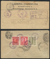 GUATEMALA Registered Cover Sent From Quetzaltenango To Buenos Aires On 11/JUN/1 - Guatemala