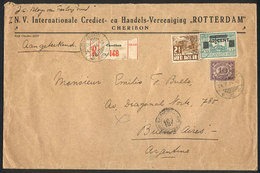 NETHERLANDS INDIES Registered Cover Sent From Cheribon To Buenos Aires On 24/JU - Netherlands Indies