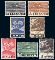 ICELAND Yvert 208/214, 1948 Eruption Of Volcano Hekla, Cpl. Set Of 7 Values, Ve - Andere & Zonder Classificatie