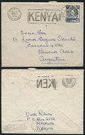 KENYA Cover Sent From Nairobi To Argentina On 30/MAR/1948, Unusual Destination, - Kenia (1963-...)