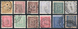 PORTUGAL Sc.67/78, 1892/3 Carlos I, Complete Basic Set Of 12 Values (perforatio - Andere & Zonder Classificatie