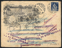 SWITZERLAND "Cover With Very Handsome Corner Card: ""Pensionnat Du Pére Girard - Andere & Zonder Classificatie