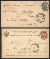 UKRAINE Card Sent From BIEV To Germany On 1/MAR/1887 + Cover Sent From ODESSA T - Oekraïne